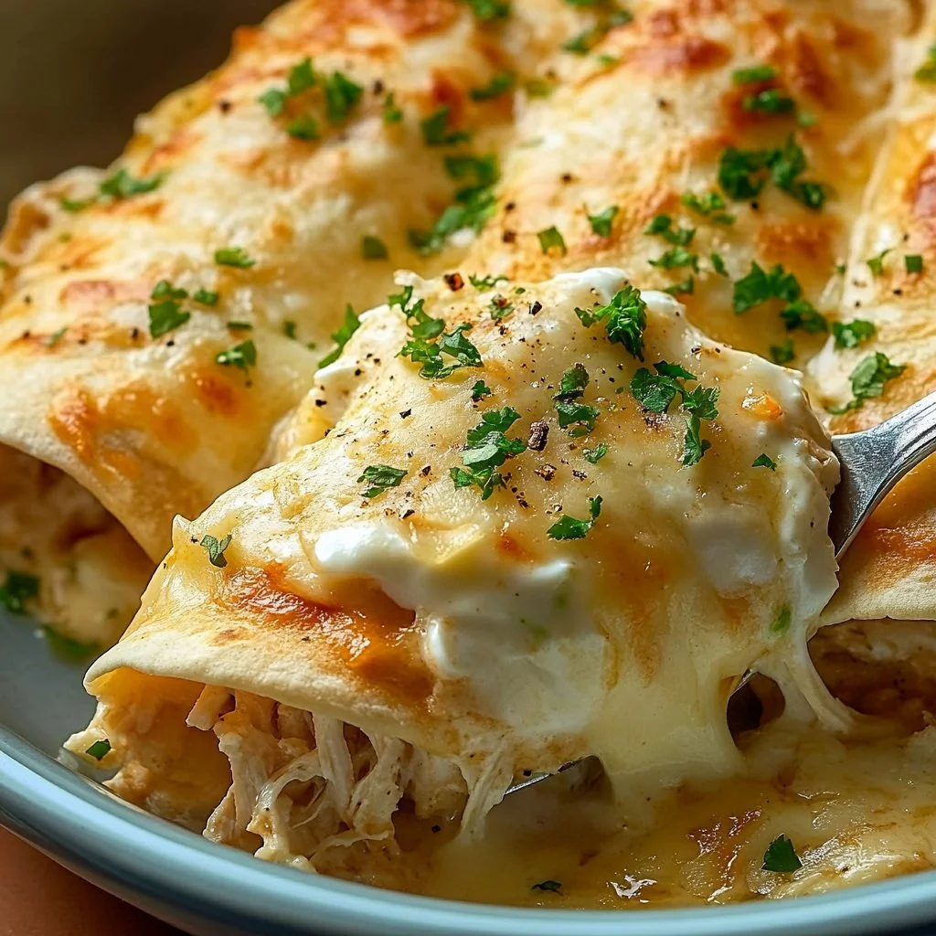 Tasty White Rotisserie Chicken Enchiladas