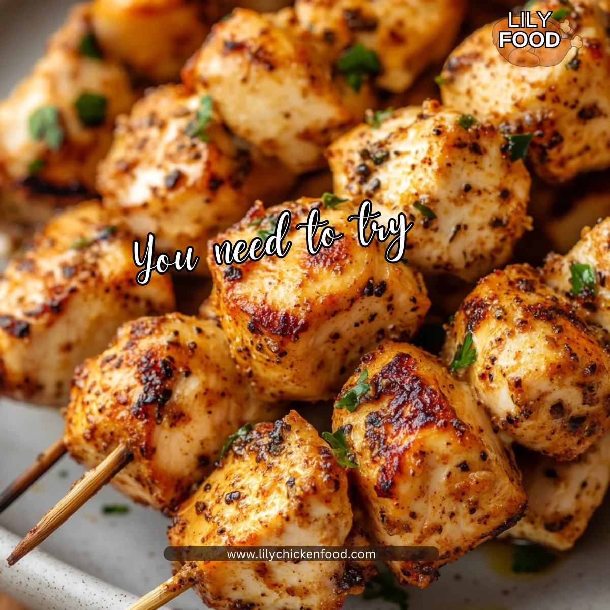 Air Fryer Chicken Skewers
