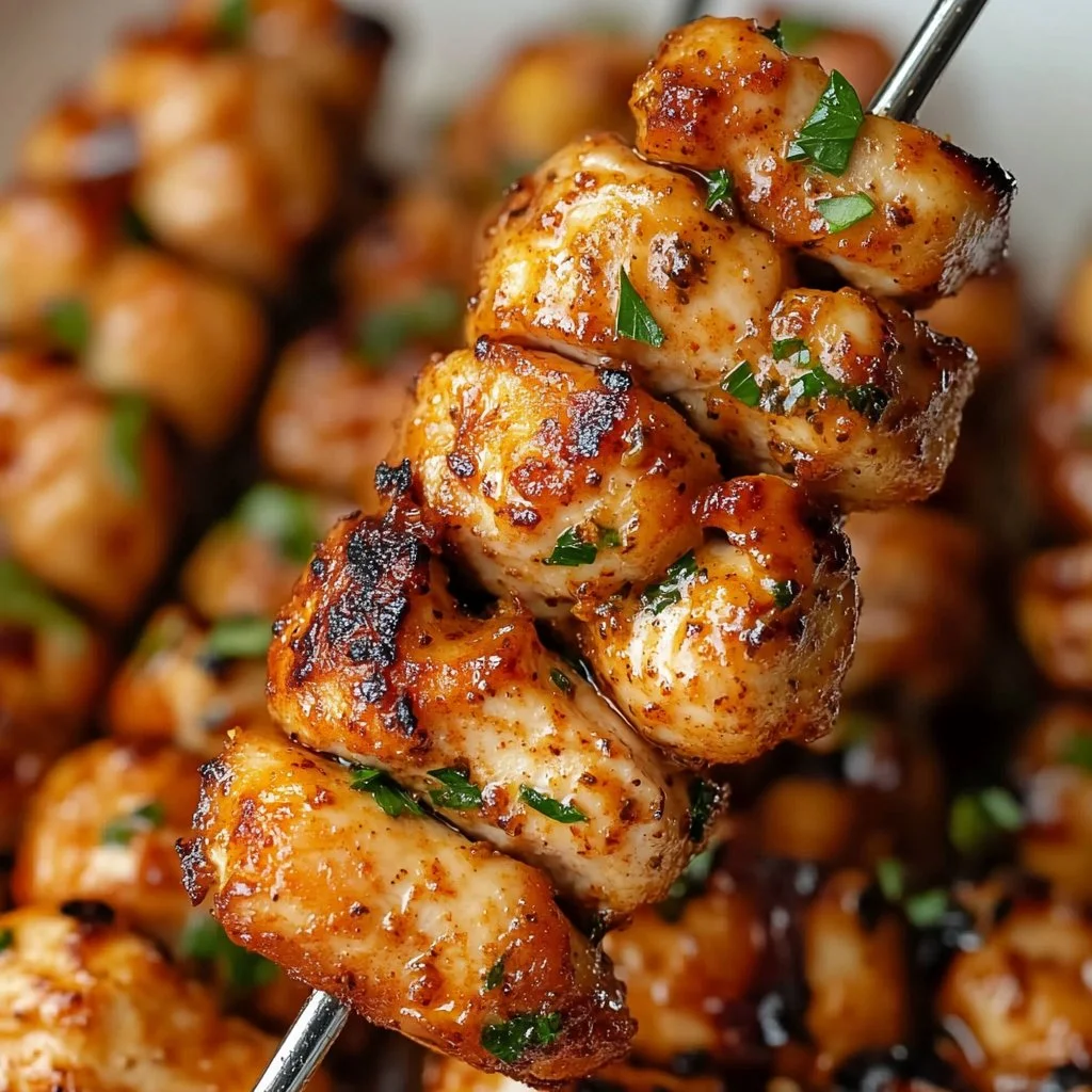 Air Fryer Chicken Skewers