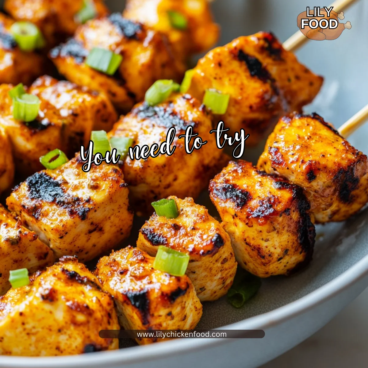 Bang Bang Chicken Skewers