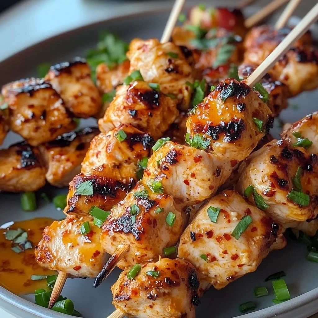 Bang Bang Chicken Skewers