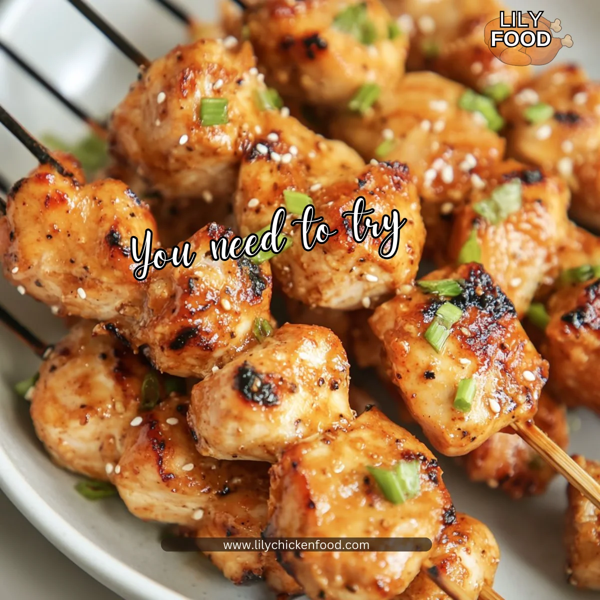 Bang Bang Chicken Skewers