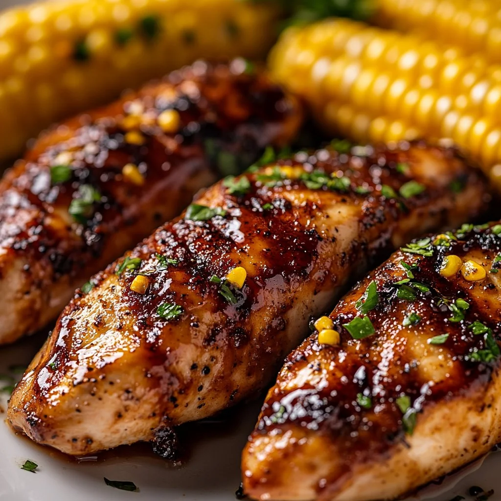 Blackstone BBQ Chicken and Corn