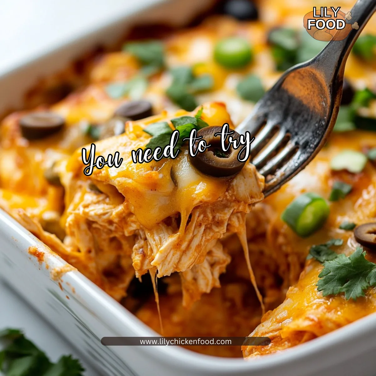 Easy Cheesy Keto Chicken Enchilada Casserole