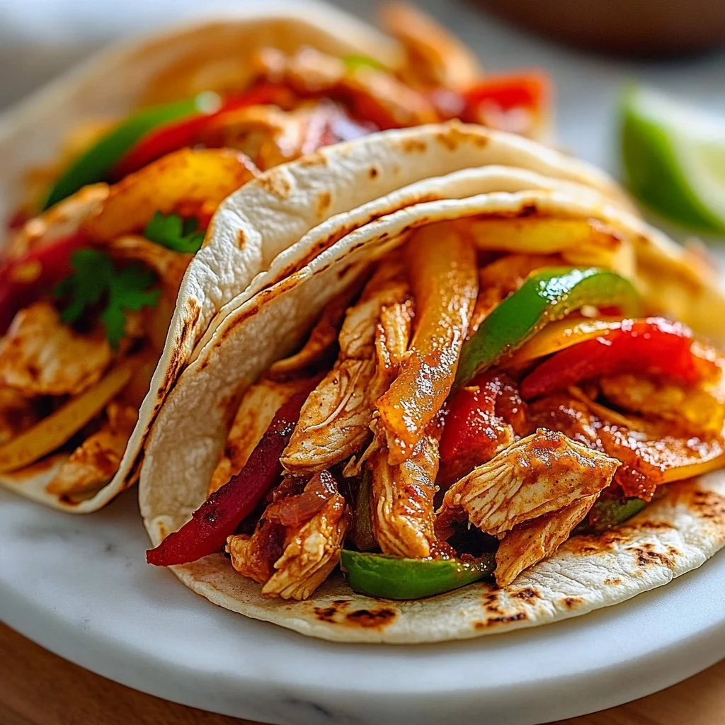 Easy Crockpot Chicken Fajitas