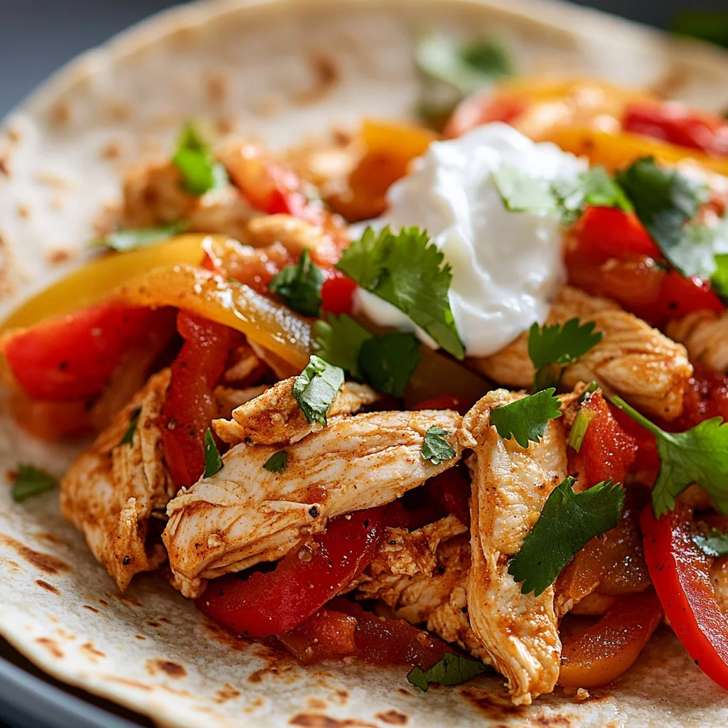 Easy Crockpot Chicken Fajitas