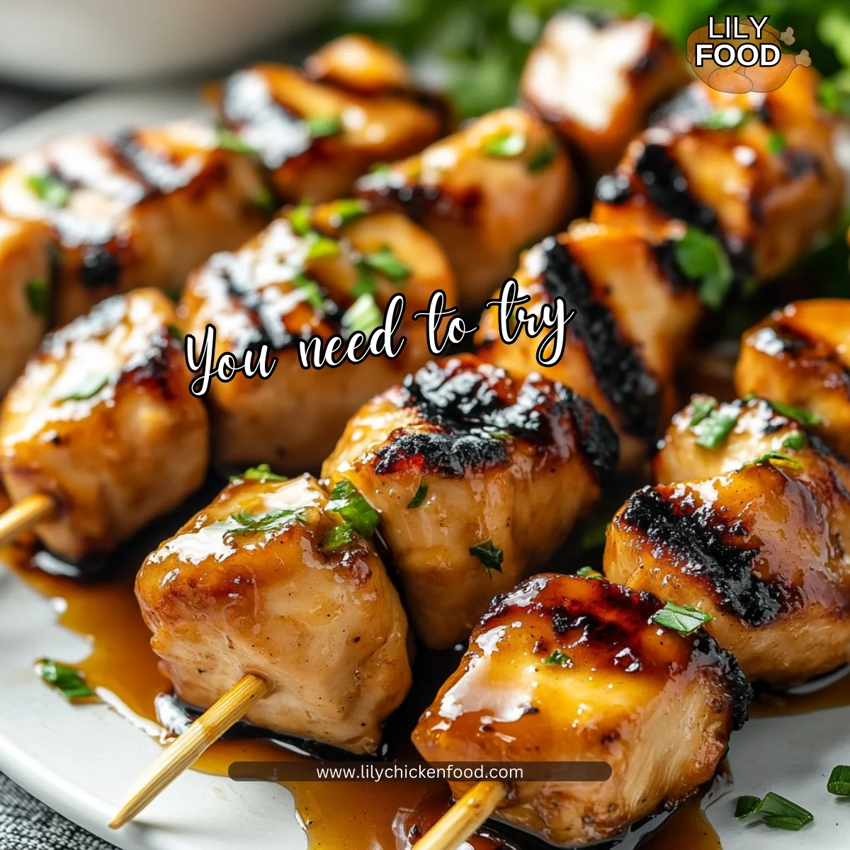 Easy Grilled Asian Chicken Skewers with Honey Garlic Sauce