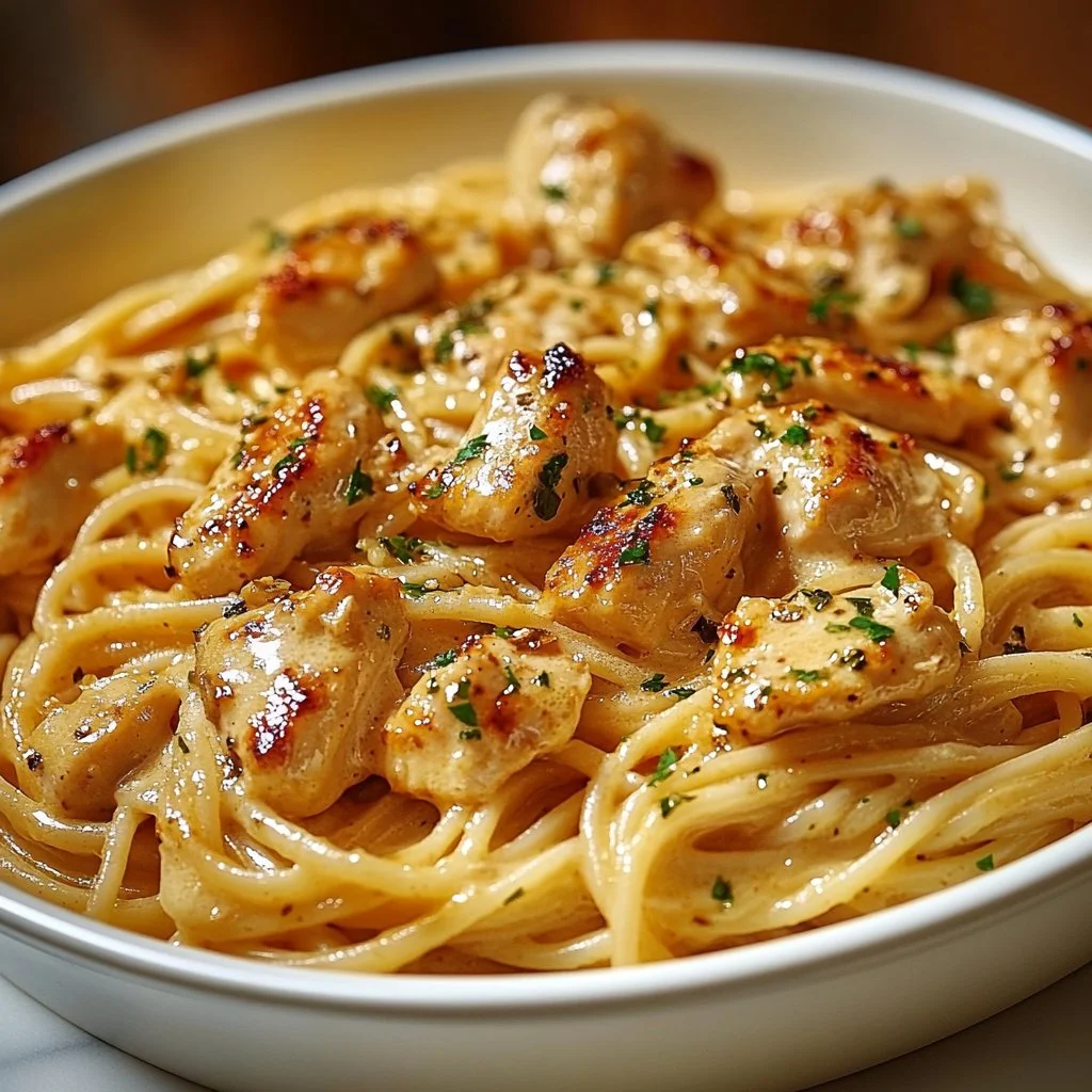 Garlic Butter Chicken Linguine