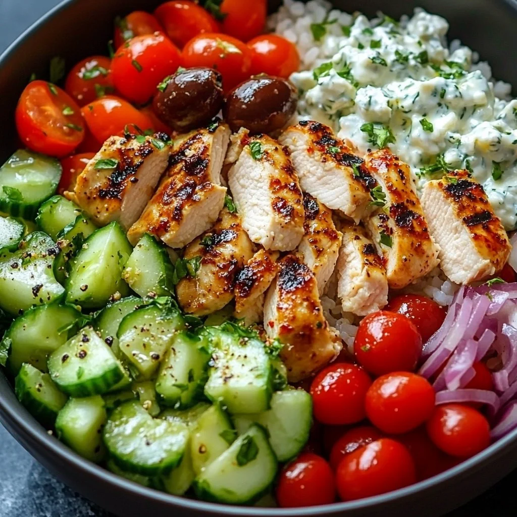 Greek Chicken Bowls