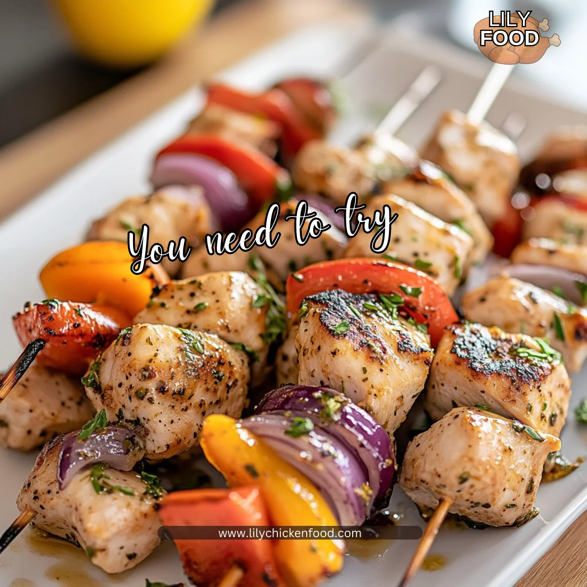 Greek Marinated Chicken Kabobs
