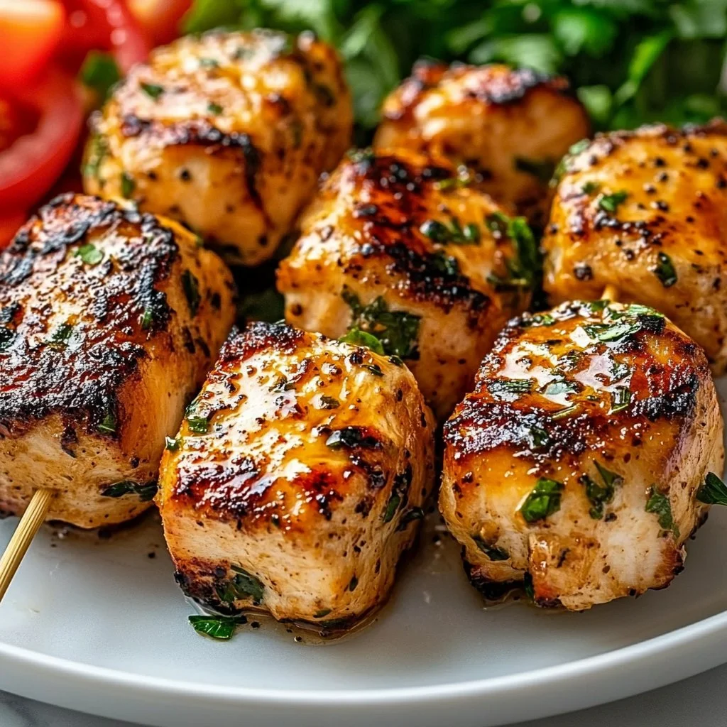 Greek Marinated Chicken Kabobs