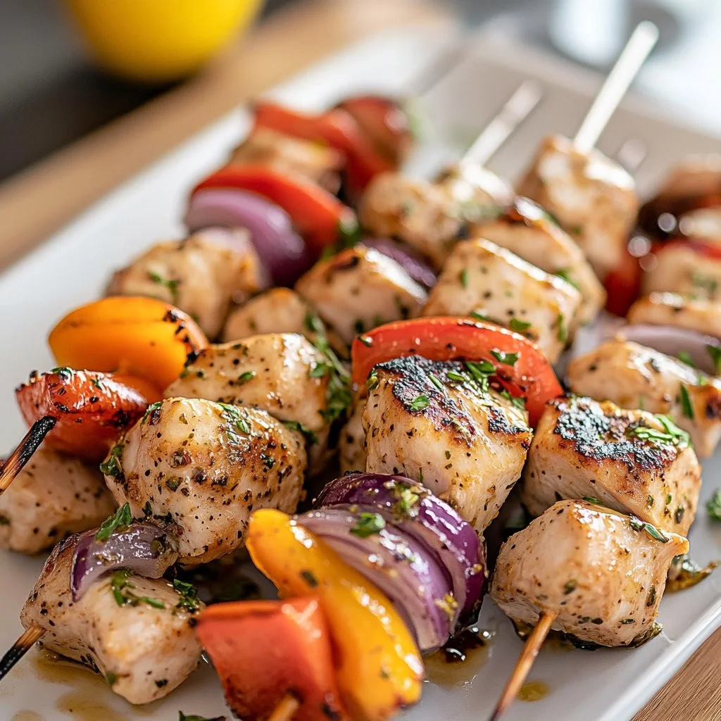 Greek Marinated Chicken Kabobs