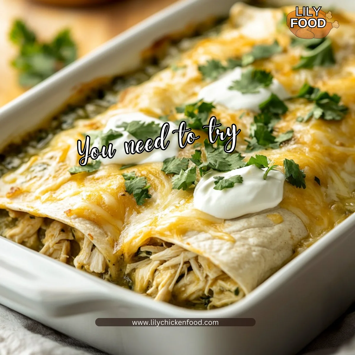 Green Chicken Enchiladas