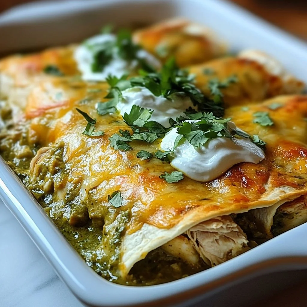 Green Chicken Enchiladas