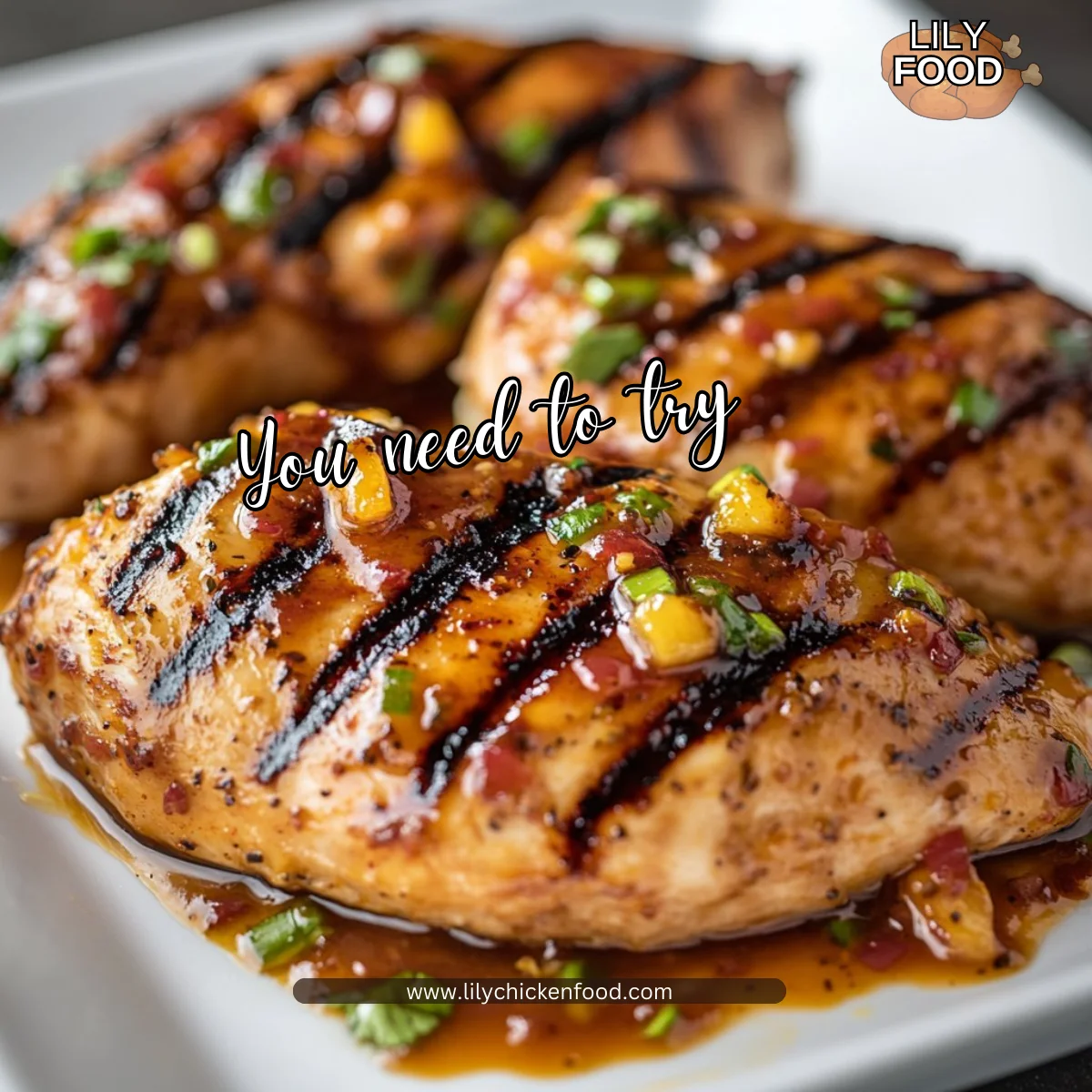 Grilled Chicken with Peach Preserves and Chili Garlic Sauce