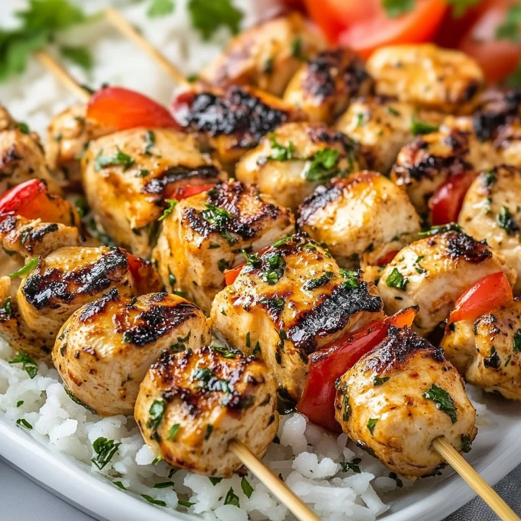 Grilled Greek Chicken Kabobs