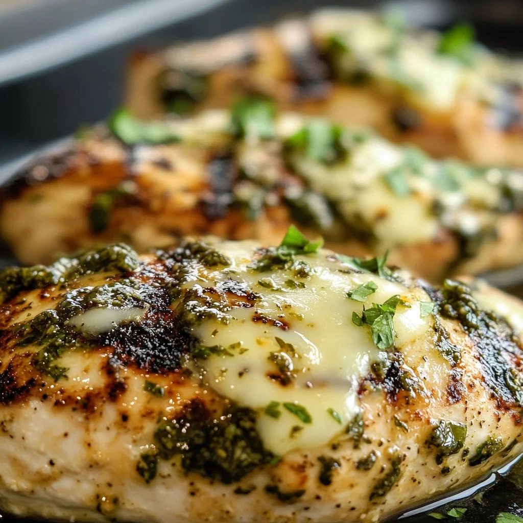 Grilled Salsa Verde Pepper Jack Chicken