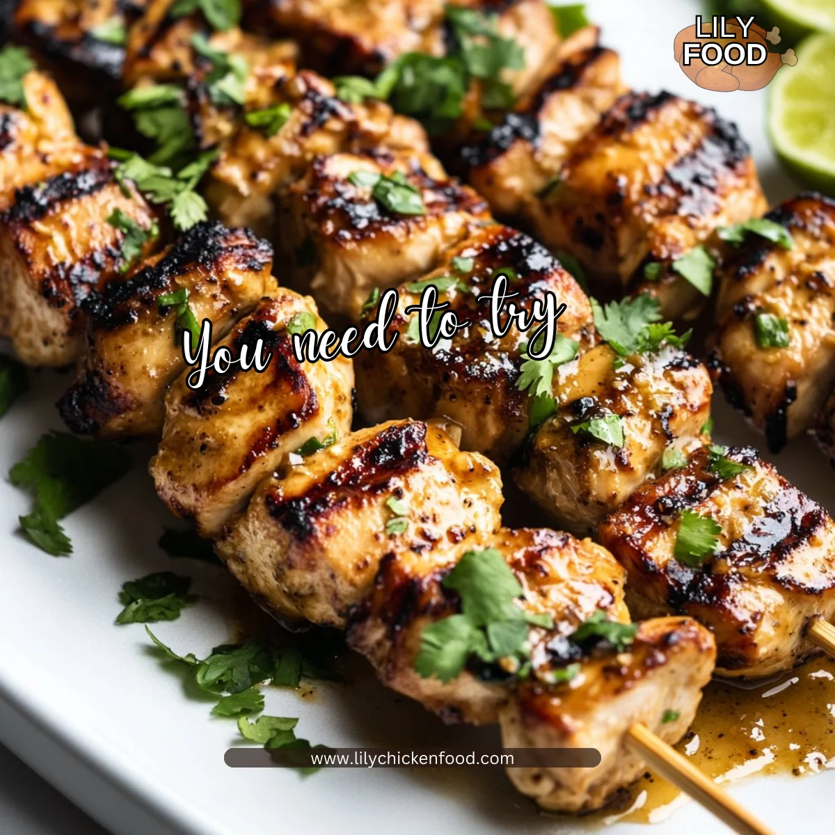 Grilled Thai Coconut Chicken Skewers