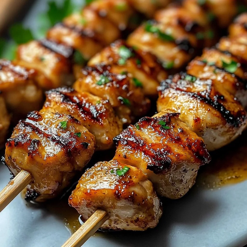 Grilled Thai Coconut Chicken Skewers