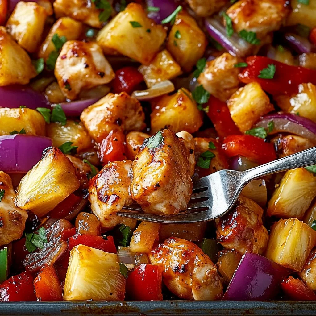 Hawaiian Chicken Sheet Pan