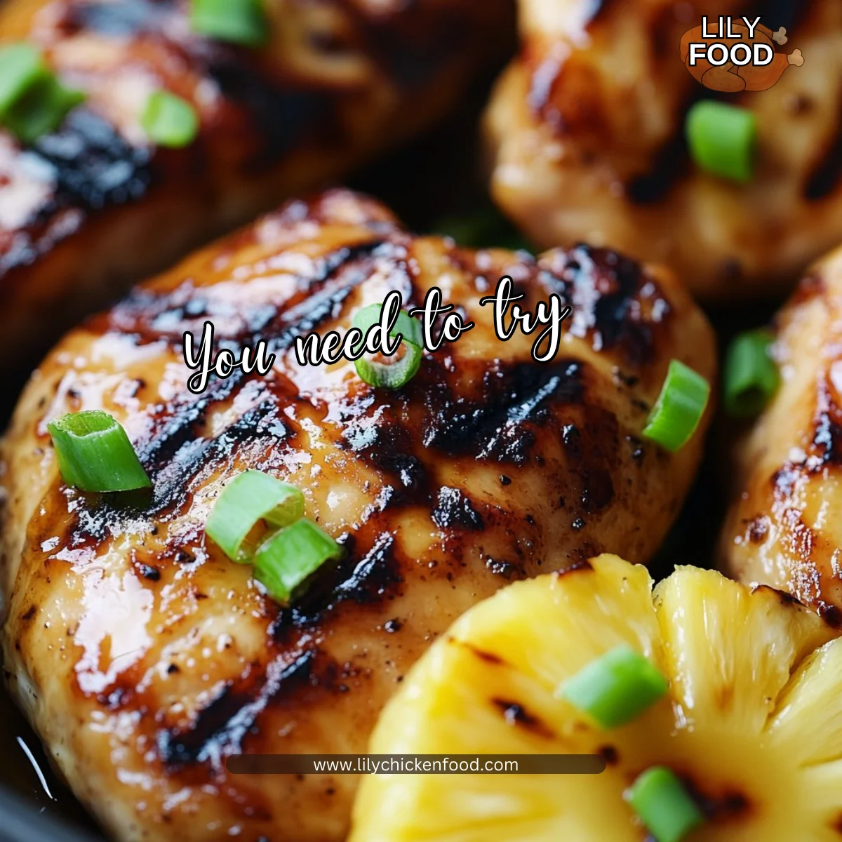 Hawaiian Grilled Chicken and Pineapple