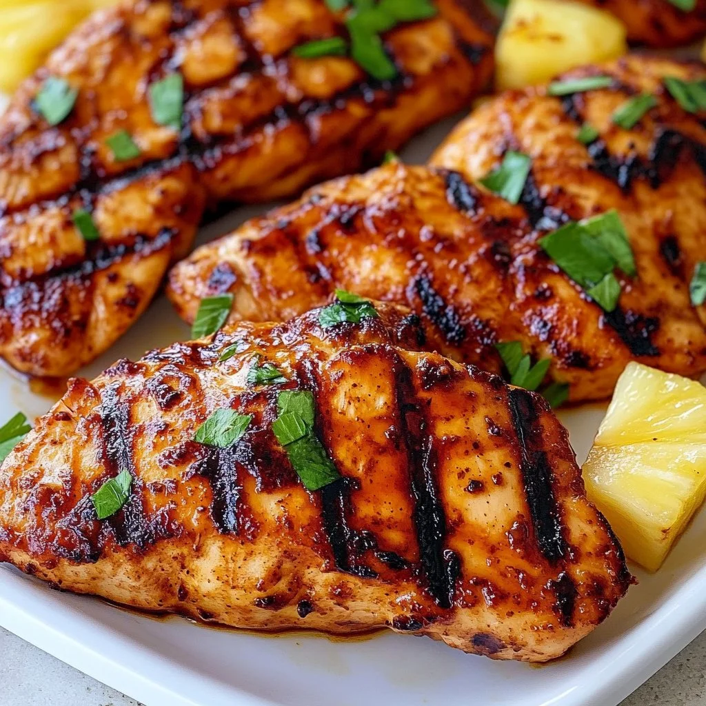 Hawaiian Grilled Chicken and Pineapple
