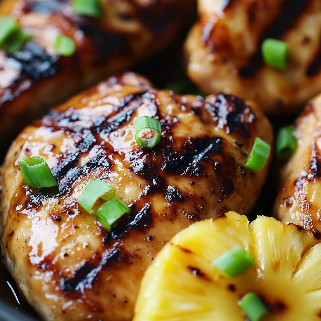 Hawaiian Grilled Chicken and Pineapple