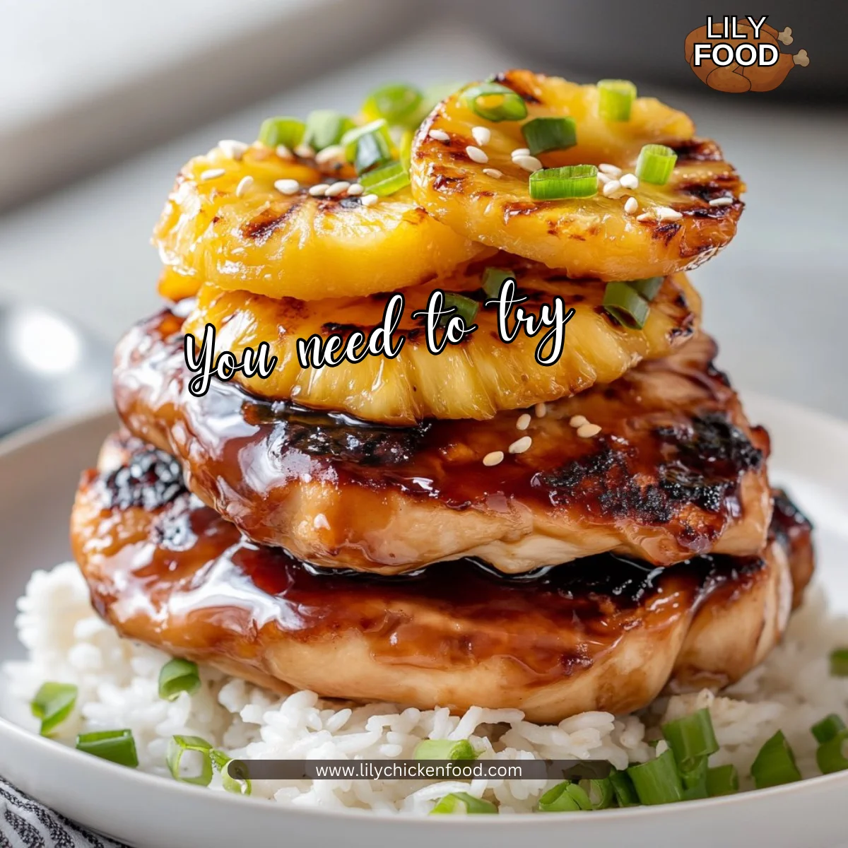 Hawaiian Turn Turn Chicken Stack