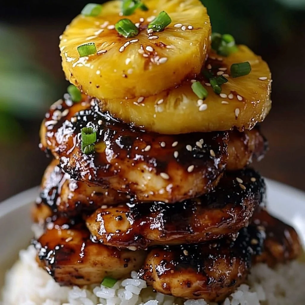 Hawaiian Turn Turn Chicken Stack