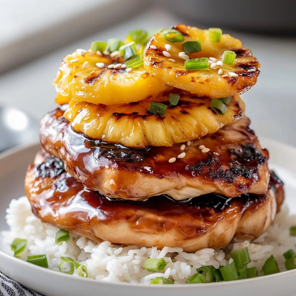 Hawaiian Turn Turn Chicken Stack