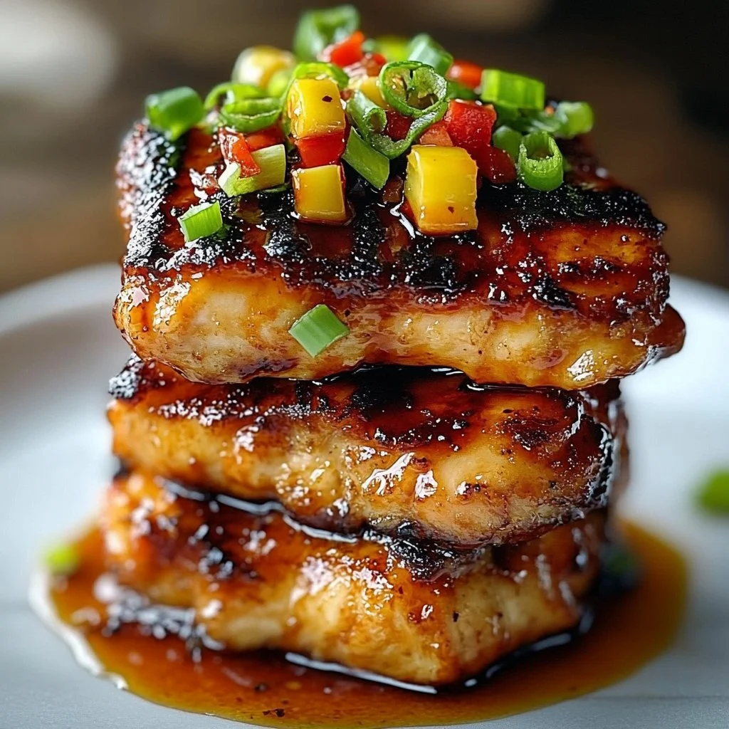 Hawaiian Turned Chicken Stack