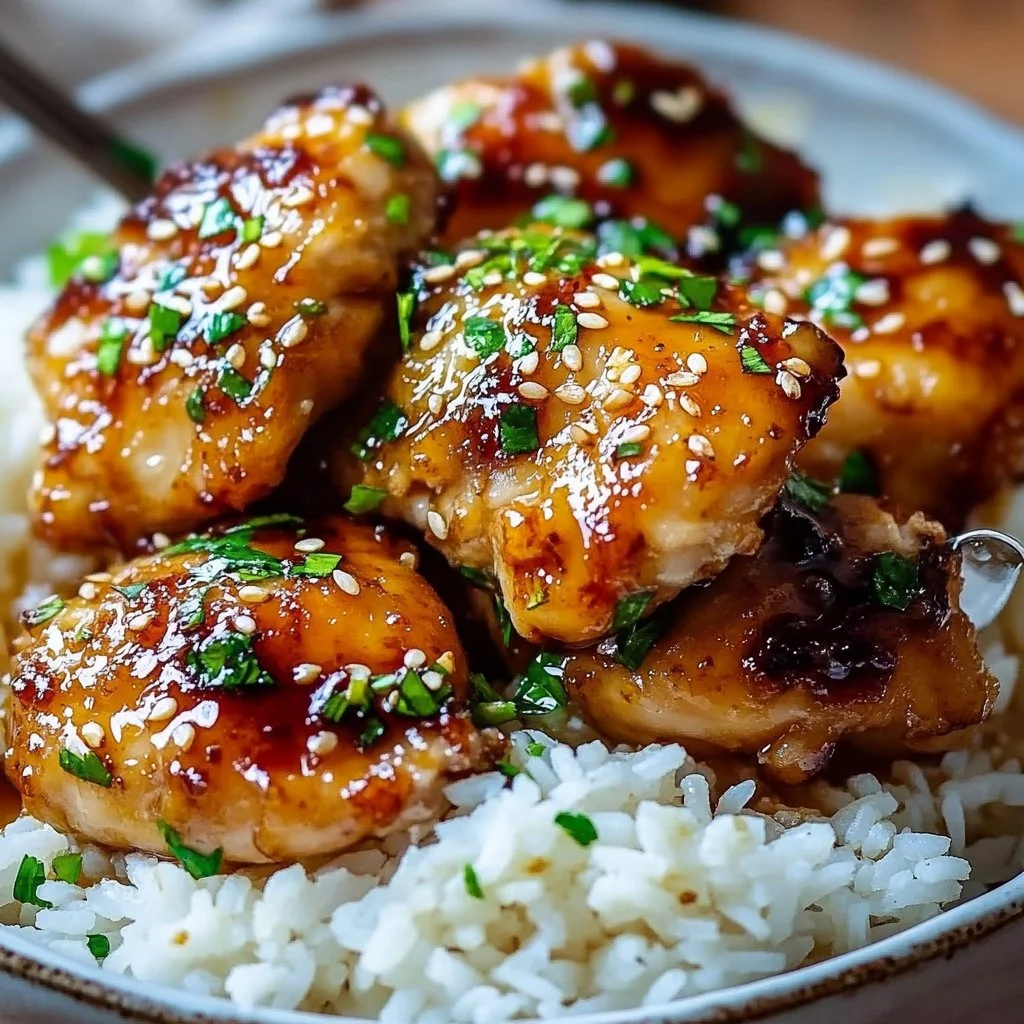 Honey Garlic Chicken Thighs