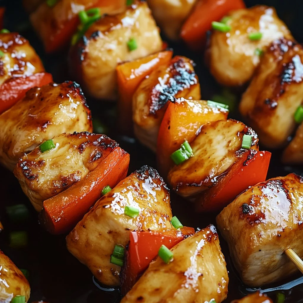 Honey Soy Chicken Skewers