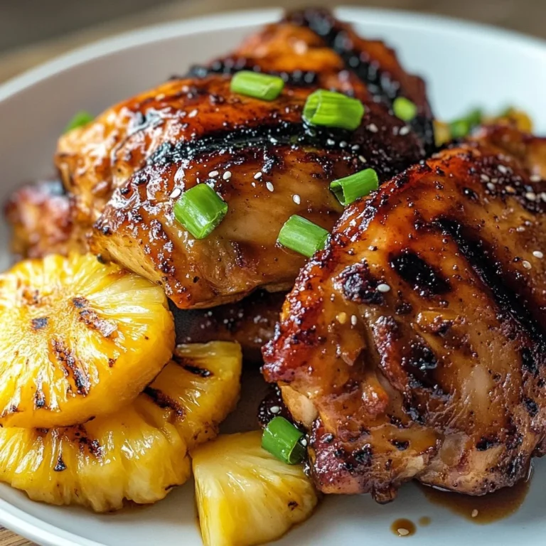 Delicious Huli Huli Chicken grilled to perfection with a tropical glaze.