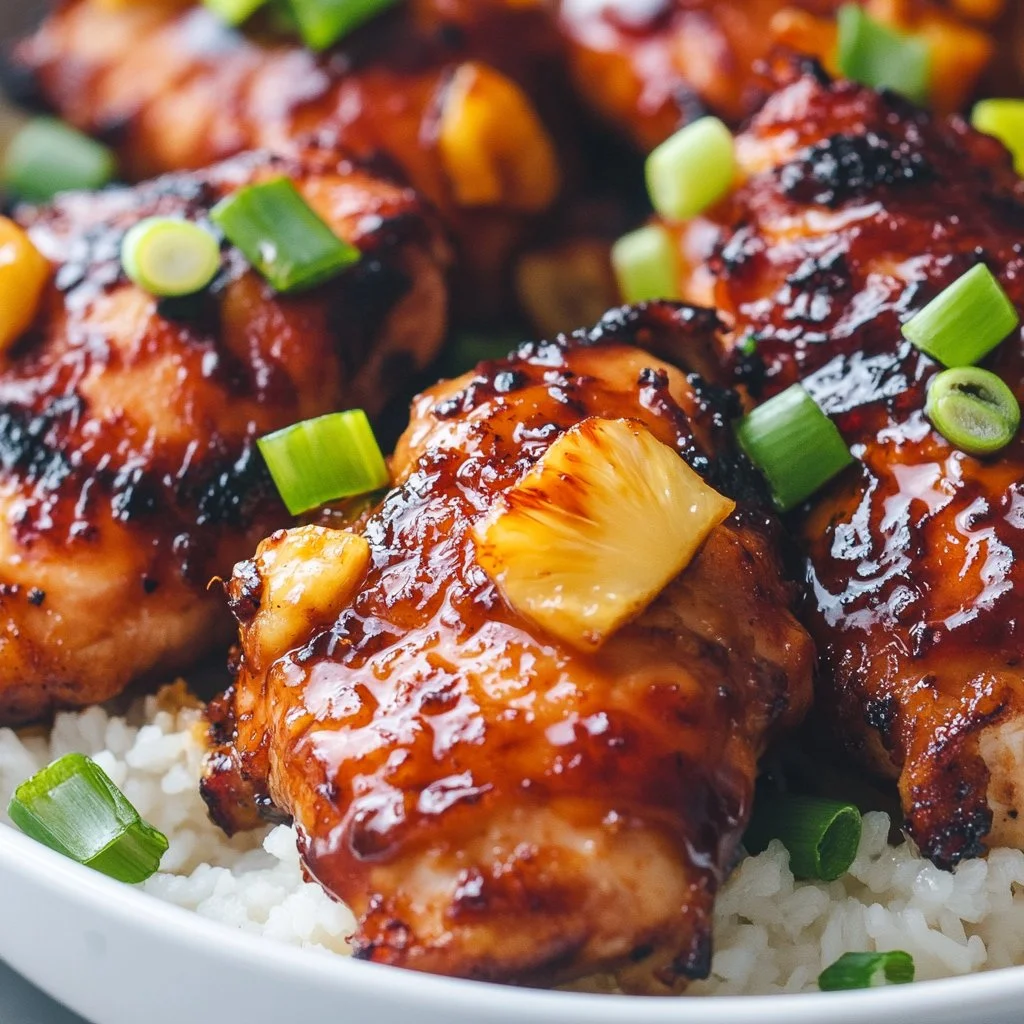 Grilled Huli Huli Chicken served with tropical sides