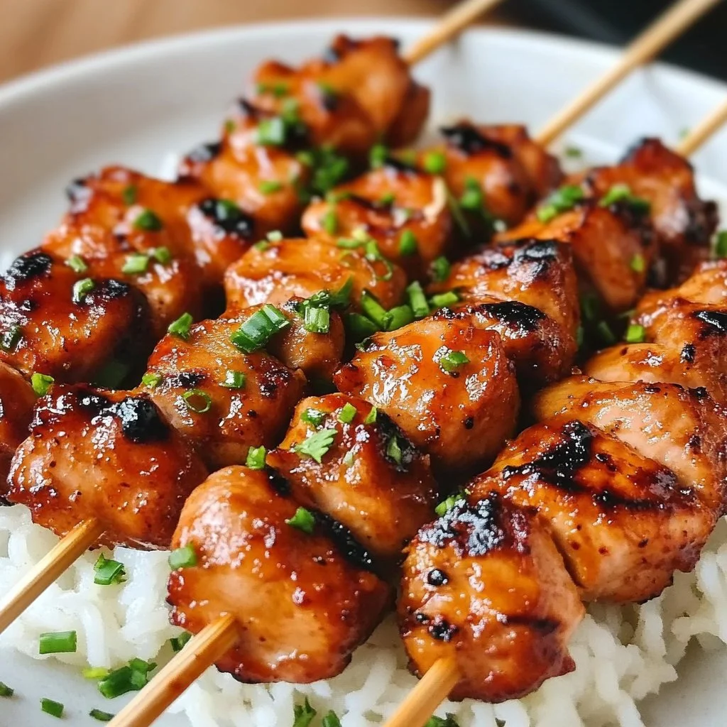 Korean Chicken Skewers