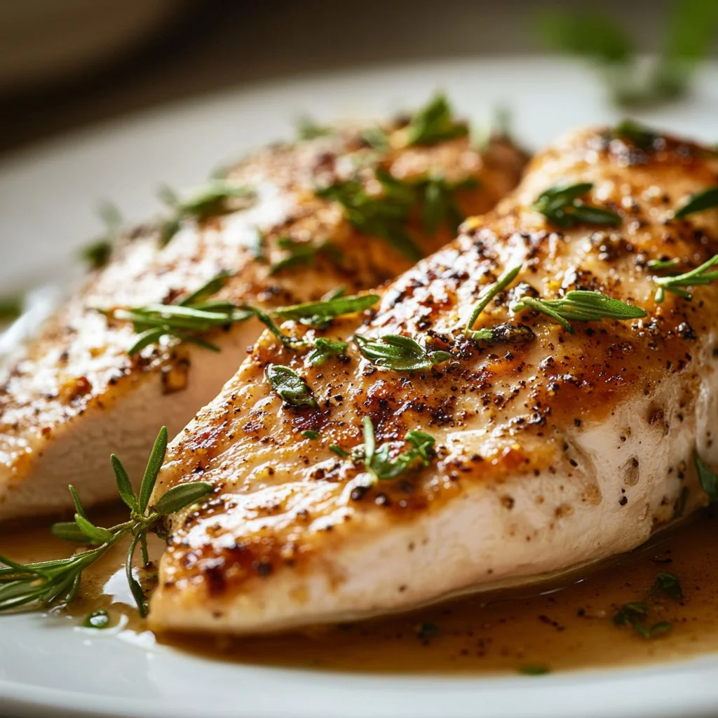 Plate of baked chicken breast dishes showcasing mother's love and delicious chicken recipes