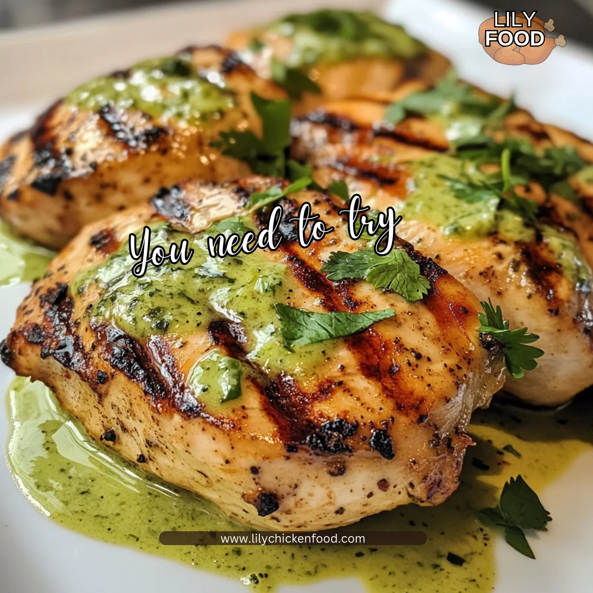 Peruvian Grilled Chicken with Creamy Green Sauce