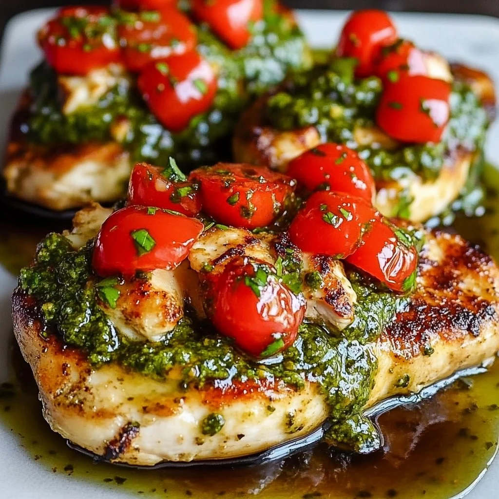 Pesto Bruschetta Chicken