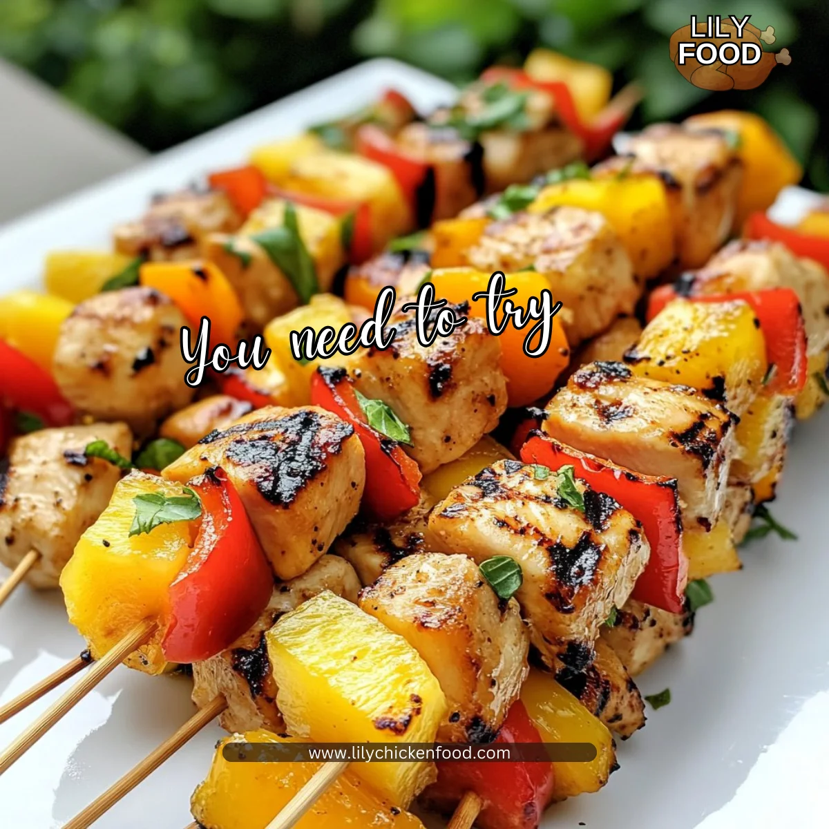 Pineapple Chicken Skewers
