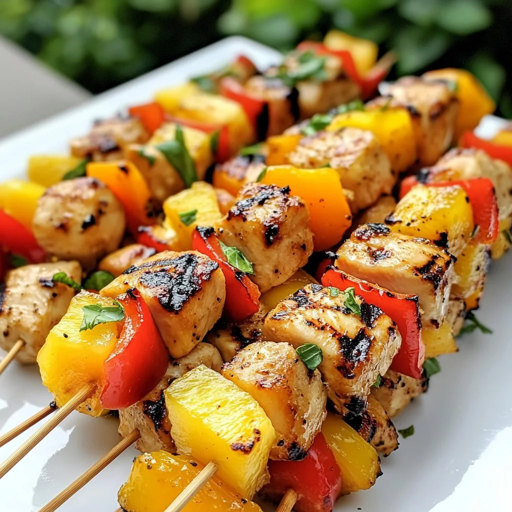 Pineapple Chicken Skewers