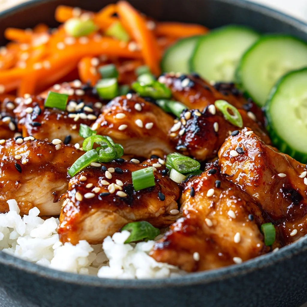 Savory Korean BBQ Chicken Bowls for Perfect Weeknight Dinners