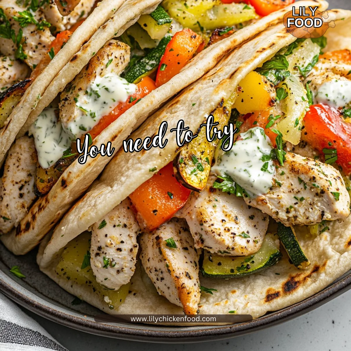 Sheet Pan Chicken Pitas with Herby Ranch