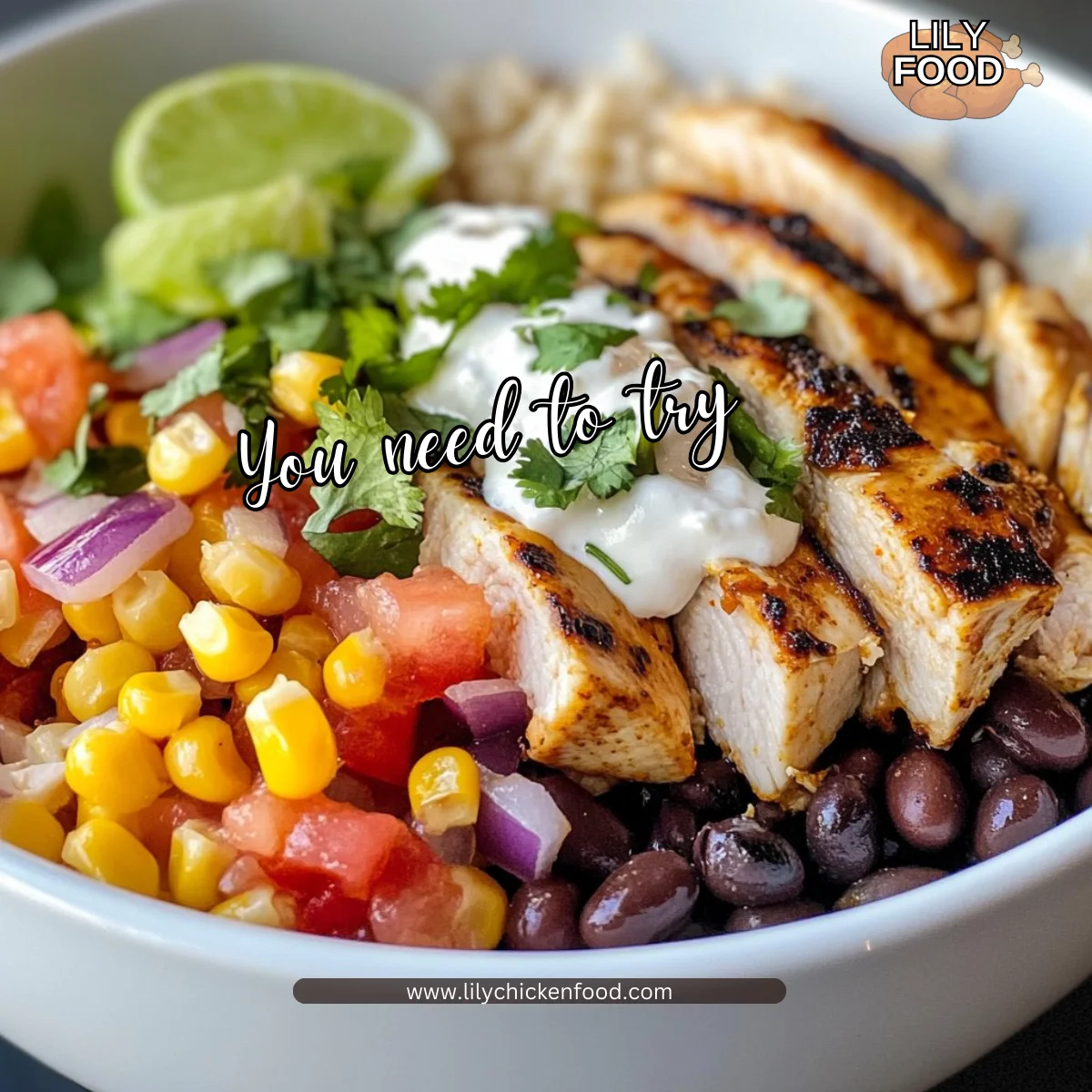 Street Corn Chicken Rice Bowl