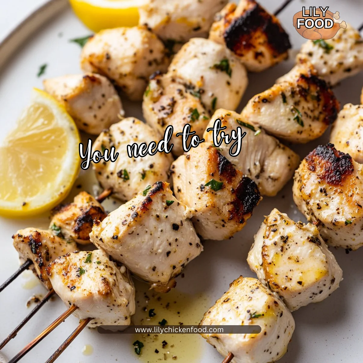 Yogurt Marinated Chicken Kebabs