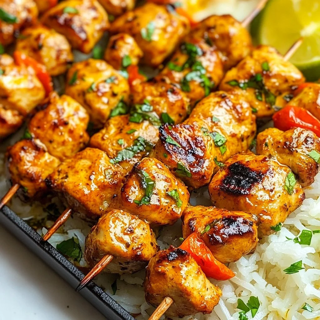 Yogurt Marinated Chicken Kebabs