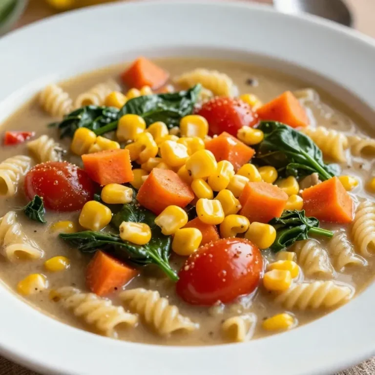 A bowl of hearty macaroni soup with tender beef chunks, carrots, and celery in a savory broth.