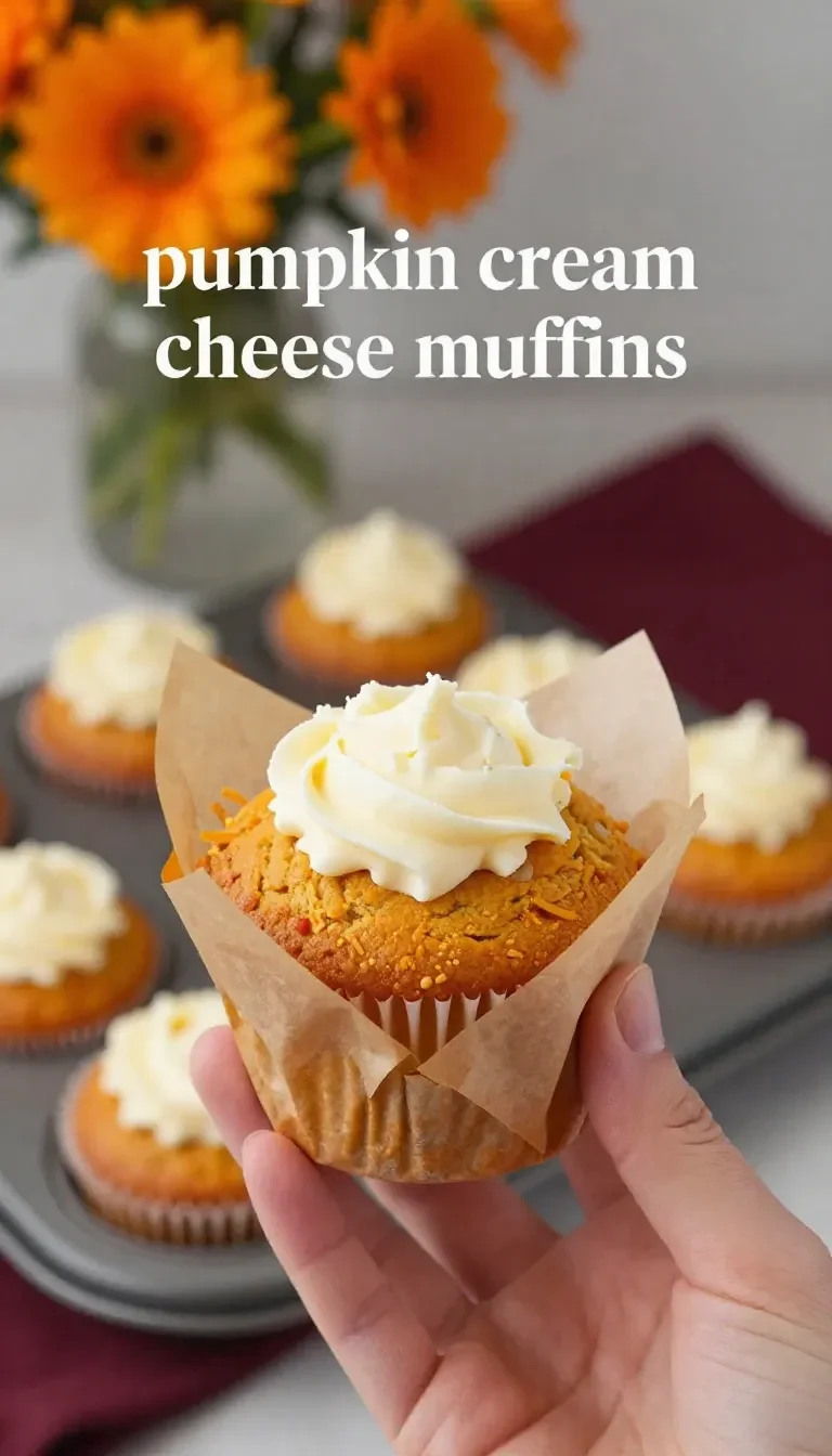 Close-up of homemade pumpkin cream cheese muffins on a white plate, resembling Starbucks' version.