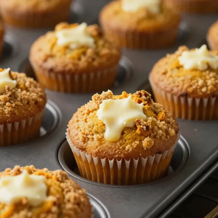 Starbucks Pumpkin Cream Cheese Muffins A freshly baked Starbucks Pumpkin Cream Cheese Muffin with a creamy center on a white plate.